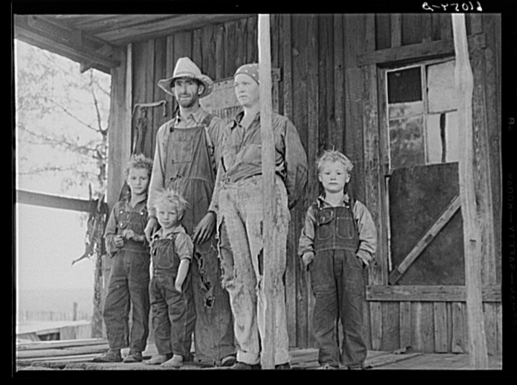 Ozark Farmer and Family 1940